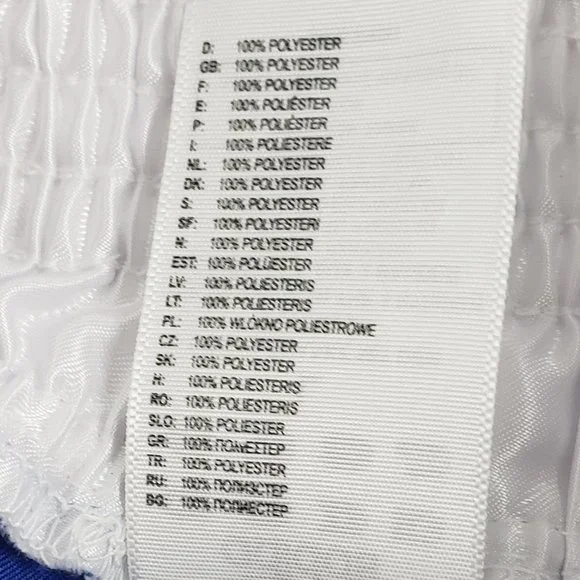 Adidas Blue & White Adidas Combat Sports Satin Boxing Trunks Large NWOT for Men - Picture 3 of 6